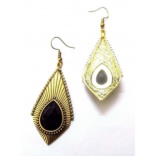 Golden Oxidized Earrings Jhumka Jhumki Jewelry Bollywood Drop Dangle Long EA274